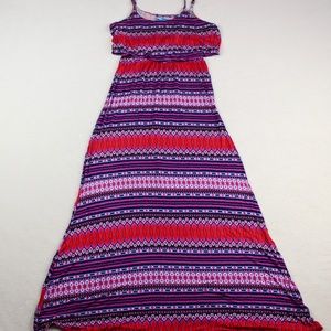 Stretchy Patterned Maxi Dress